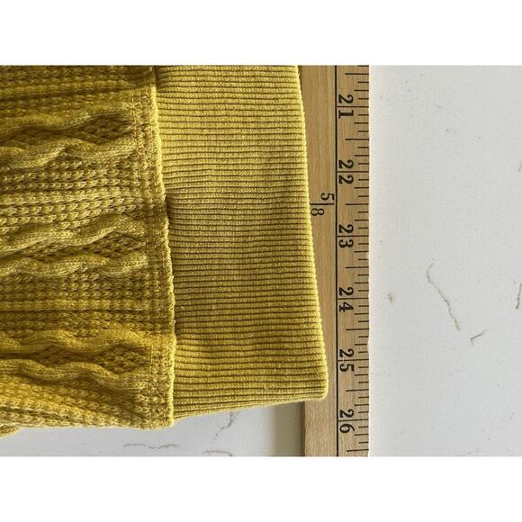 Ashley Stewart Cable Knit Skirt Nugget Gold Size 34-36 Relaxed Fit Stretch - Picture 6 of 10